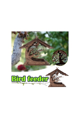 Geeroyoo Ahşap Dıy Kuş Evi, Bahçe Ve Balkonlar İçin Şık Ve Çevre Dostu Kuş Yuvası