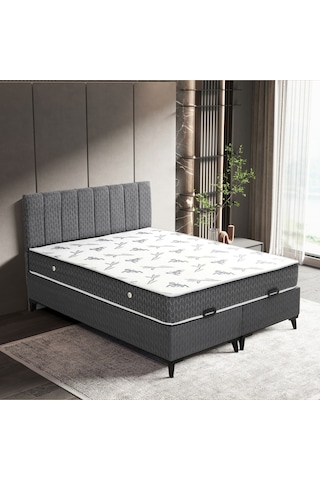 Luna Comfort Çift Kişilik Yatak Baza Başlık Set 3'lü Set Konuma Özel Teslimat 160 x 200 CM
