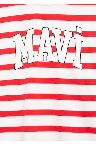 Mavi - Mavi Baskılı Kırmızı Tişört 6610251-91366 Kırmızı