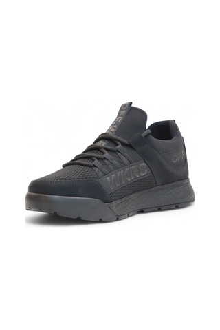 2200-wickers Anatomik Tabanlı Unisex Bağcıksız Sneakers Ayakkabı Siyah