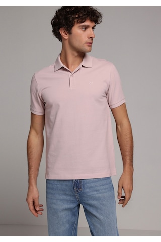 Colin's Colins Regular Fit Polo Yaka Düz Erkek Pembe Kısa Kol Tişört Cl1073960 Q1.v2 Plı