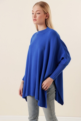 Bigdart 15783 Yırtmaçlı Panço Kazak - A.saks 001
