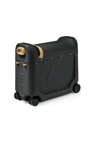 Stokke Jetkids Bedbox, Uçak Koltuklarına Uyumlu Binilebilir Çocuk Valizi Siyah