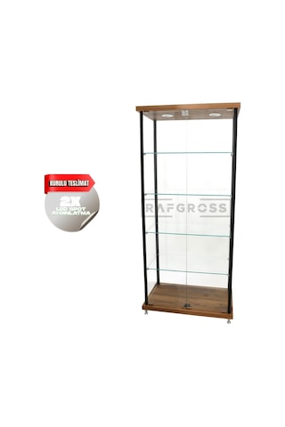 Kurulu Teslimat,camlı Dolap, Camlı Vitrin Cvz 30x70x175 Kurulu Teslimat,camlı Dolap, Camlı Vitrin Cvz 30x70x175