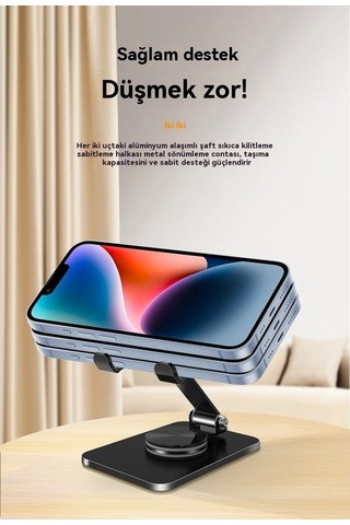 Pazly Karbonçelik Öner Cep Telefonu Tutucu Siyah 1 Adet - Araç İçin 1 Adet