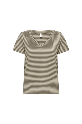 Only Onlvenus S/s V-neck Shine Top Jrs Kadın T-shirt 15368929 Yeşil