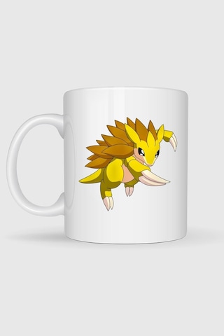 Sandslash Baskılı Kupa Bardak Beyaz