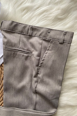 Zincir Detay Çift Düğmeli Erkek Çocuk Takım Elbise Gri Gri