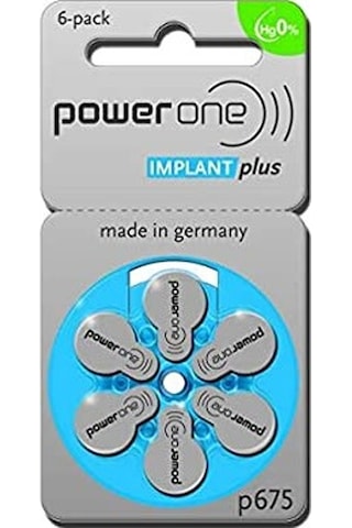 Powerone Implant Plus P675 İşitme Cihazı Pili 6 x 10'lu