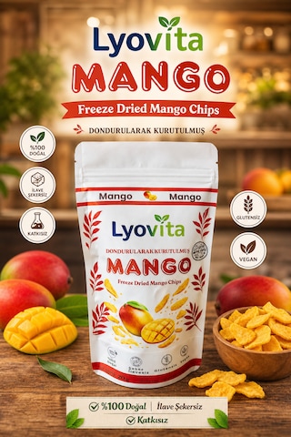 Mango Dondurularak Kurutulmuş Freeze Dried 20 G