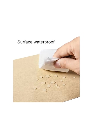 Tongxida 30x137 Cm Kendinden Yapışkanlı Deri Yama, Beyaz Araba Koltuğu Tamir Etiketi