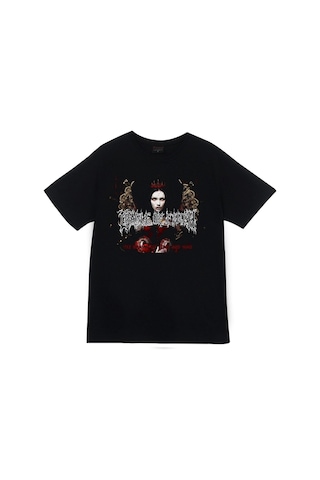 Creadl Of Field Baskılı T-shirt SIYAH Siyah