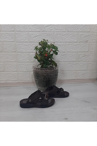 Fiyra Kajma Kahverengi Renk Erkek Çocuk Günlük Terlik 001