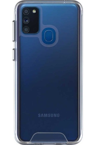 Samsung Uyumlu Galaxy M30s Kılıf Zore Gard Silikon Renksiz