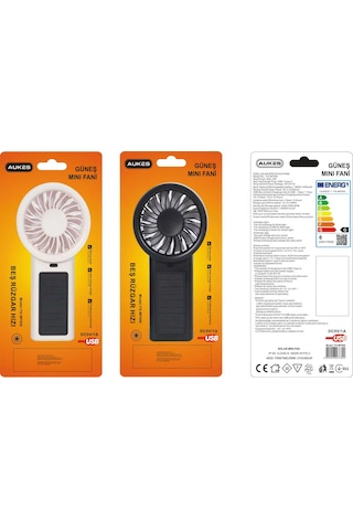 Aukes Solar Şarjlı El Fanı