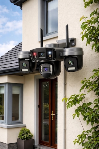 O-kam Pro Ok-203plus Premium 4 Lensli 12 Mp Wifi Ptz Güvenlik Kamerası
