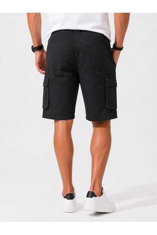 Classics Men Erkek Comfort Fit Keten Bel Lastikli Cepli Kapri Şort Bej