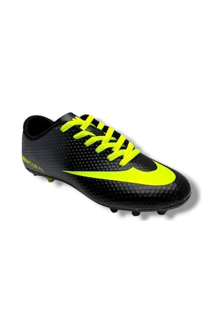 Walked 401-26 Çocuk Çivili Halı Saha Krampon Siyah Sarı 36-39