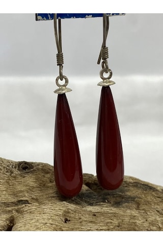 Gümüş İncili Kadın Küpesi Gümüş