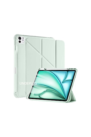 Apple Uyumlu iPad Pro 12.9 6.nesil /5.nesil 2021 2022 Kılıf Kalem Bölmeli Trifolding Case Kılıf