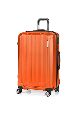 Polo&sky Spring Model Turuncu Renk Büyük Boy Valiz Bavul Turuncu