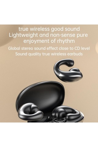 Yeni Kablosuz Kulak Klipsi Tipi Kemik İletimli Kulaksız Bluetooth Kulaklığa Girmiyor