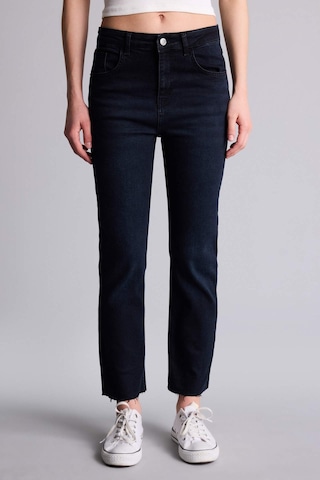 Defacto Crop Flare Fıt Yüksek Bel Bilek Boy Jean Yıkamalı Pantolon G2217ax26spnm40 Siyah-nm40