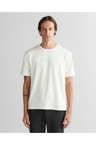 Gant 2325372t Erkek Tişört Ekru