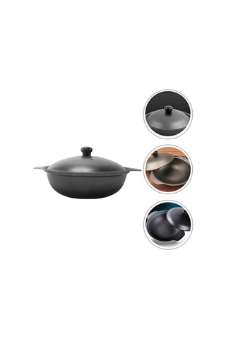 1 Adet Güçlü Döküm Demir Güveç Sarı Haşlanmış Tavuk Pilav Tencere Kapaklı Diğer