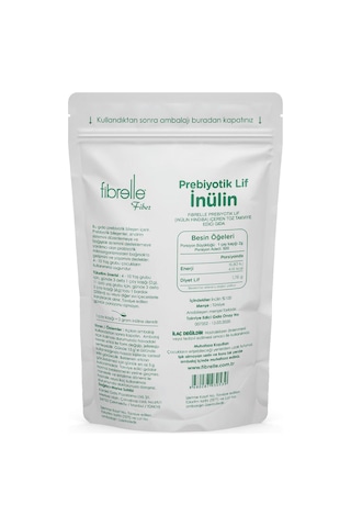 Fibrelle İnülin Prebiyotik Lif Hindibağ 1 KG