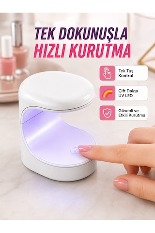 Mini Tırnak Kurutucu Hızlı Kurutma İçin Uvled Işık Teknolojisi Yeni Nesil - Lisinya