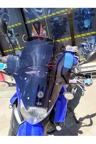Yamaha Xt660R Xt 660R Uzun Ön Cam Koyu Füme Zeus 42cm 4mm