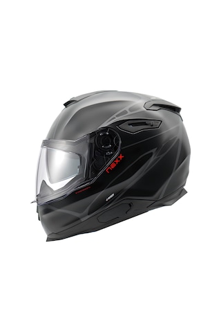 Nexx Y.100 B-Side Kapalı Kask Gri Mat Siyah