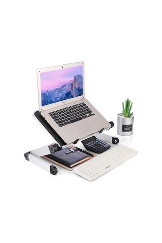 Ally Yl-805 Katlanabilir Fanlı Dizüstü Laptop Standı- 5775 Renk: Siyah