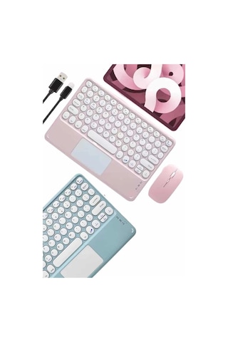 Mey İthalat Profesyonel Wifi Q Klavye Bluetooth Klavye Touchpad 10.8 Inç Yeni Nesil