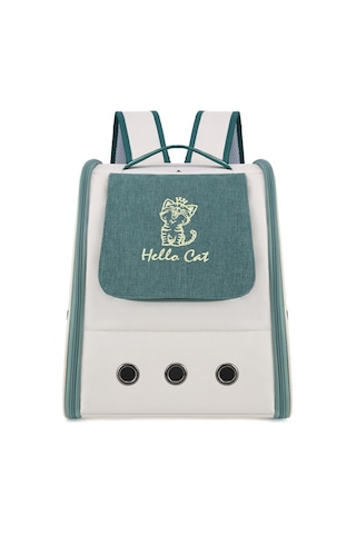 Hangfox Yeşil 5025 Kedi Çantası - Su Geçirmez Kumaş, 15 Litre Büyük Kapasite, Dışarıda Taşınabilir Omuz Çantası