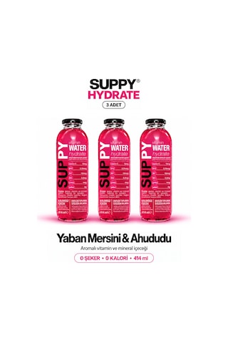 Suppy Vitamin Water Hydrate 3 Adet 414 Ml