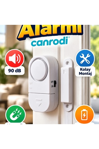 90 Db Manyetik Kapı Ve Pencere Alarm Sensörü Kolay Montajlı Güvenlik Sistemi