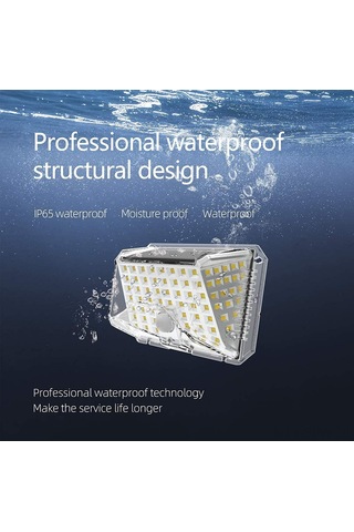 Maiyame Güneş Enerjili Duvar Lambası, 130 Lumen, 28ft Algılama Mesafesi, 6000k Işık, 2 Adet Set