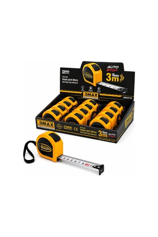 Dmax Dmx-4776 Otomatik Çelik Şerit Metre - 3 M X 16 Mm Stoplu- 12'li Paket Diğer