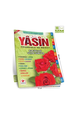 Yasini Şerif Açıklamali Ve Mealli Orta Boy Yeşil