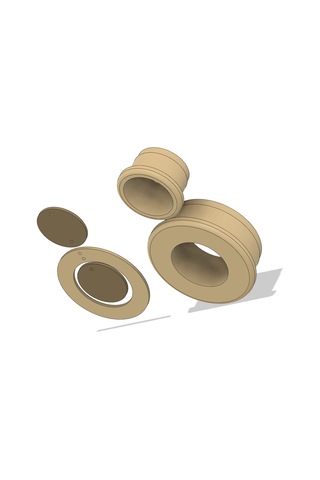 Polimer Kil Küpe Kalıbı Model 0006