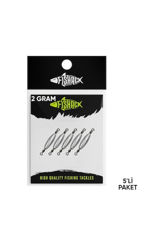 Çift Taraflı Fırdöndülü Kurşun - Fishack - 2 Gram 5'li