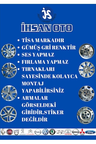✔ Megane Octares 15" Jant Kapağı Takımı (4 Adet) 8200061642 R015