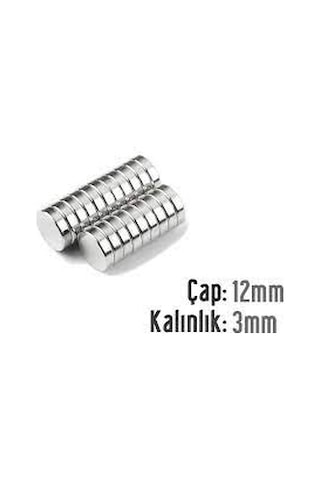 Neodyum Mıknatıs 12x3 Mm 10 Adet
