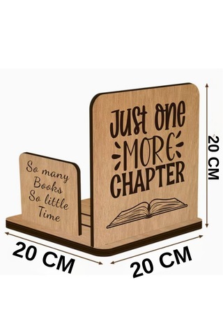 Ahşap Kitap Tutucu- Organizer