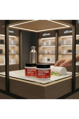 Deep Fıre 2 Kavanoz Vücut Masaj Jeli Sports Recovery Body Massage Gel 2x100 Mg