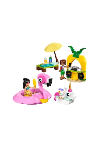LEGO® Friends Tek Boynuzlu At ve Flamingo Havuz Partisi 42658 - 5 Yaş ve Üzeri Çocuklar için Yaratıcı Oyuncak Yapım Seti (99 Parça)