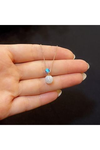 Stela Ay Taşı Gümüş Kol Rose