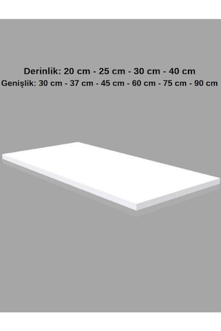 1 Adet Ahşap Raf - Suntalam Tekli Raf Bambu-40x45 Cm Çok Renkli